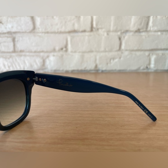 POMELLATO Unisex Sunglasses Havana Turquoise Blue PM0030S-005 Italy 50:21:140 main image 4
